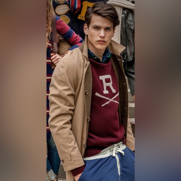 Rugby by Ralph Lauren Medium Reversible Tweed Trench Coat - Picture 13 of 14